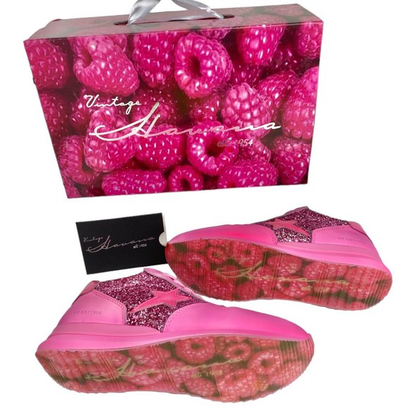 🎀 VINTAGE HAVANA HOT PINK Leather Splendid Sneakers With Embellishments  6.5 🎀 - Picture 9 of 11